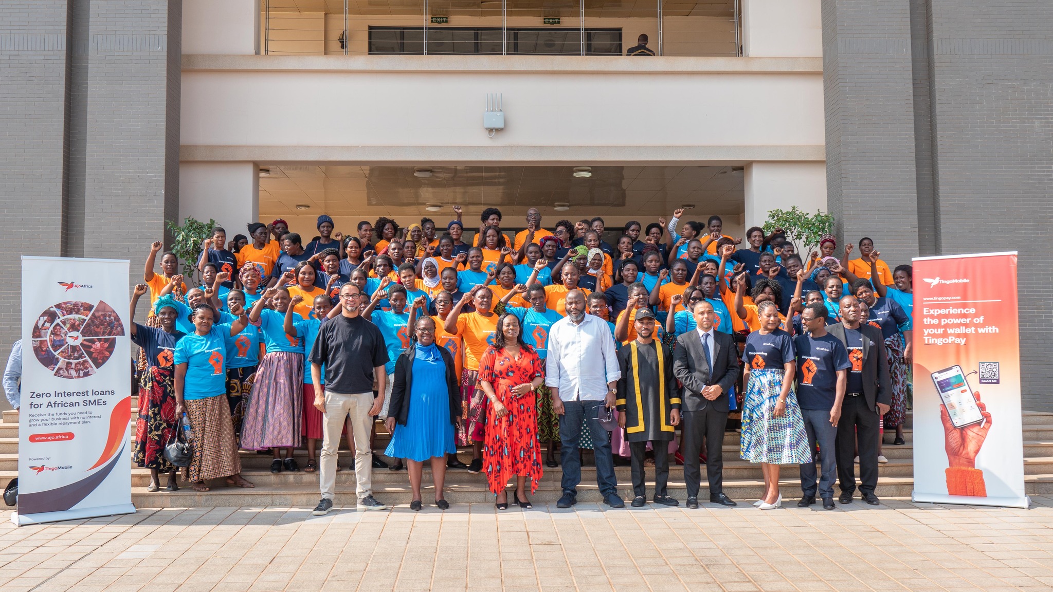 Group picture for the launch of Tingo pay